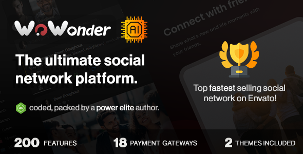 Resource 'WoWonder - The Ultimate PHP Social Network Platform'